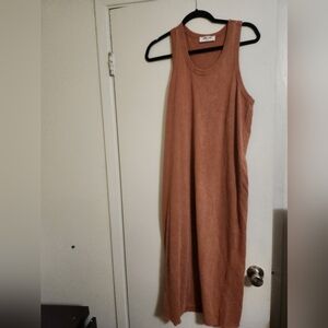 Sleeveless Tan Dress
